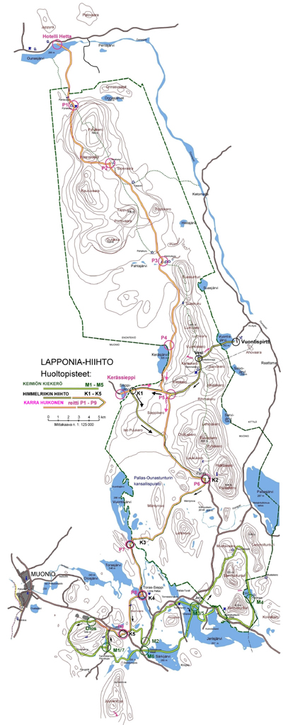 Lapponia service point map